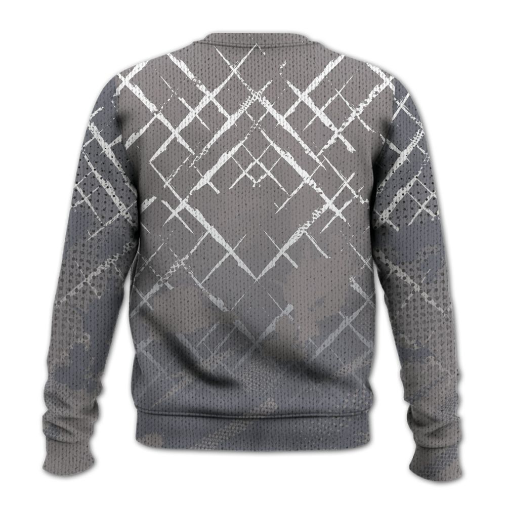 Knitted Sweater To Match Cool Grey 11s - Halftone Stand Business Dripping