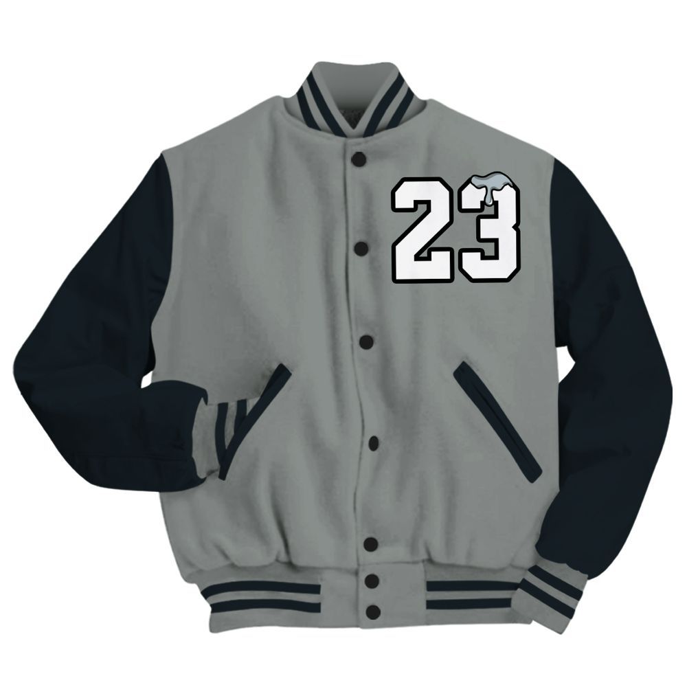 Varsity Jacket To Match Retro Georgetown 6s - Custom Name Number 23 Drip All Over Print