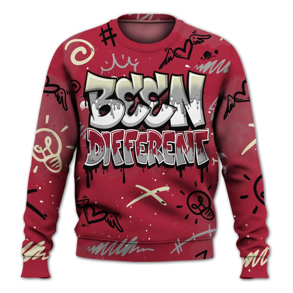 Sweatshirt To Match High OG Chicago Shadow 1s - Drip Been Di2ferent All Over Print