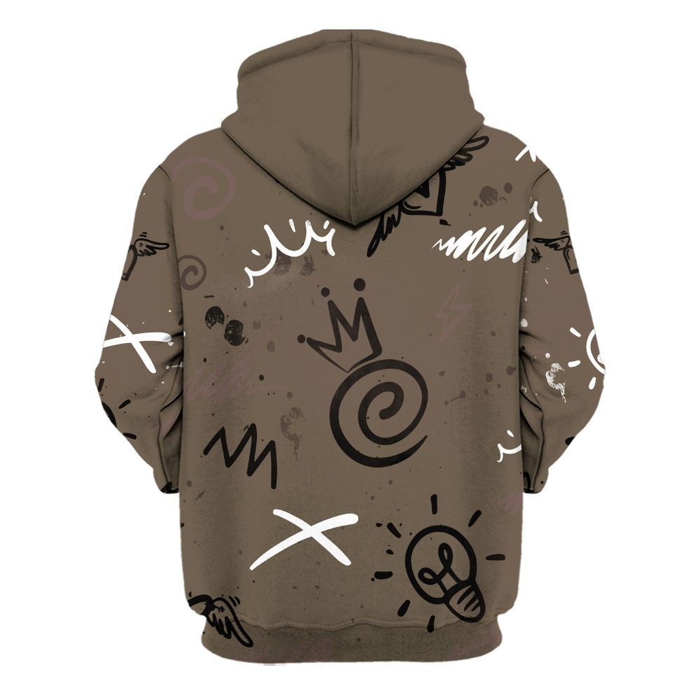 Hoodie To Match AMM Dark Mocha 4s - Drip Been Di2ferent All Over Print
