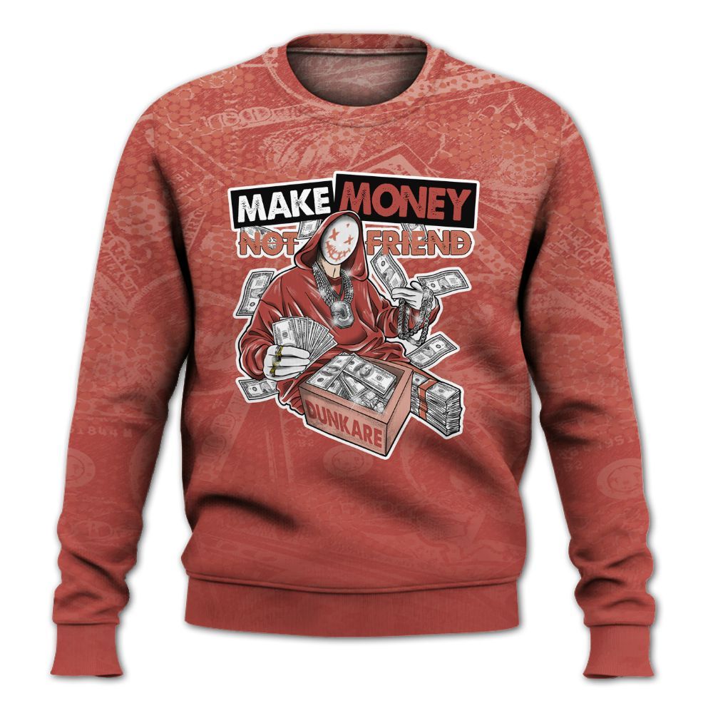 Sweatshirt To Match Dune Red 13s - Make Moneys Unique All Over Print