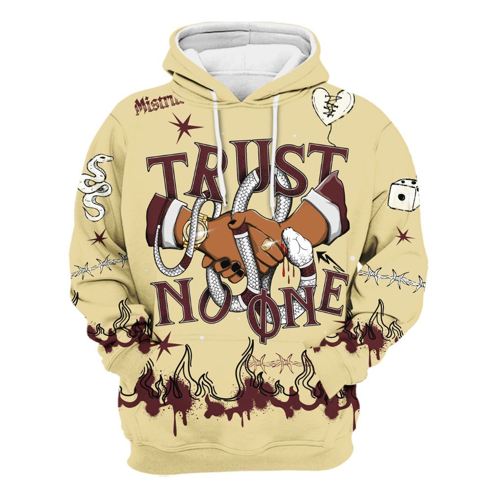 Hoodie To Match Women Phantom 12s - Trust No One Snake-Bite Doodle Crayon All Over Print