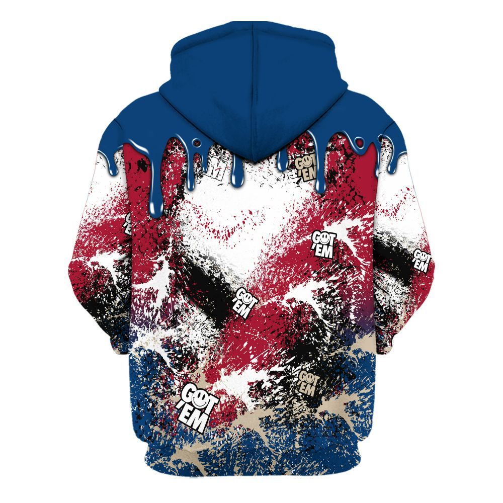 Hoodie To Match Rare Air 4s - Dripping 23 Drip All Over Print