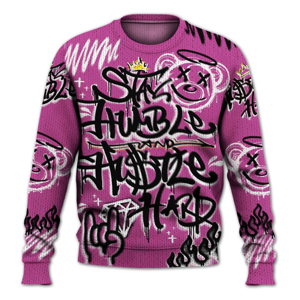 Knitted Sweater To Match Dunk Low Active Fuchsia - Humble Drip Streetwear Graffity