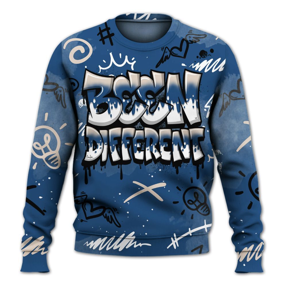 Sweatshirt To Match High OG Midnight Navy 1s - Drip Been Di2ferent All Over Print