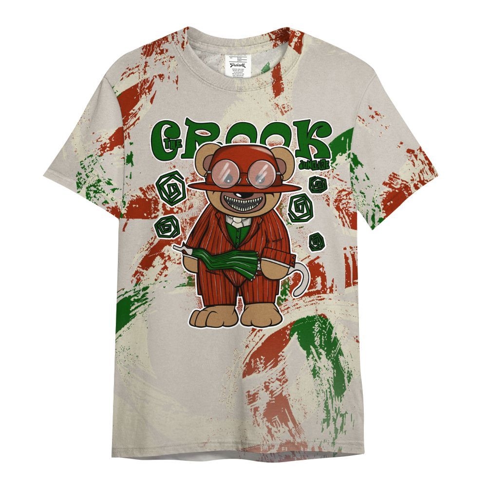 Shirt To Match El Grito 5s - Swindler Bear Circle Slpash All Over Print