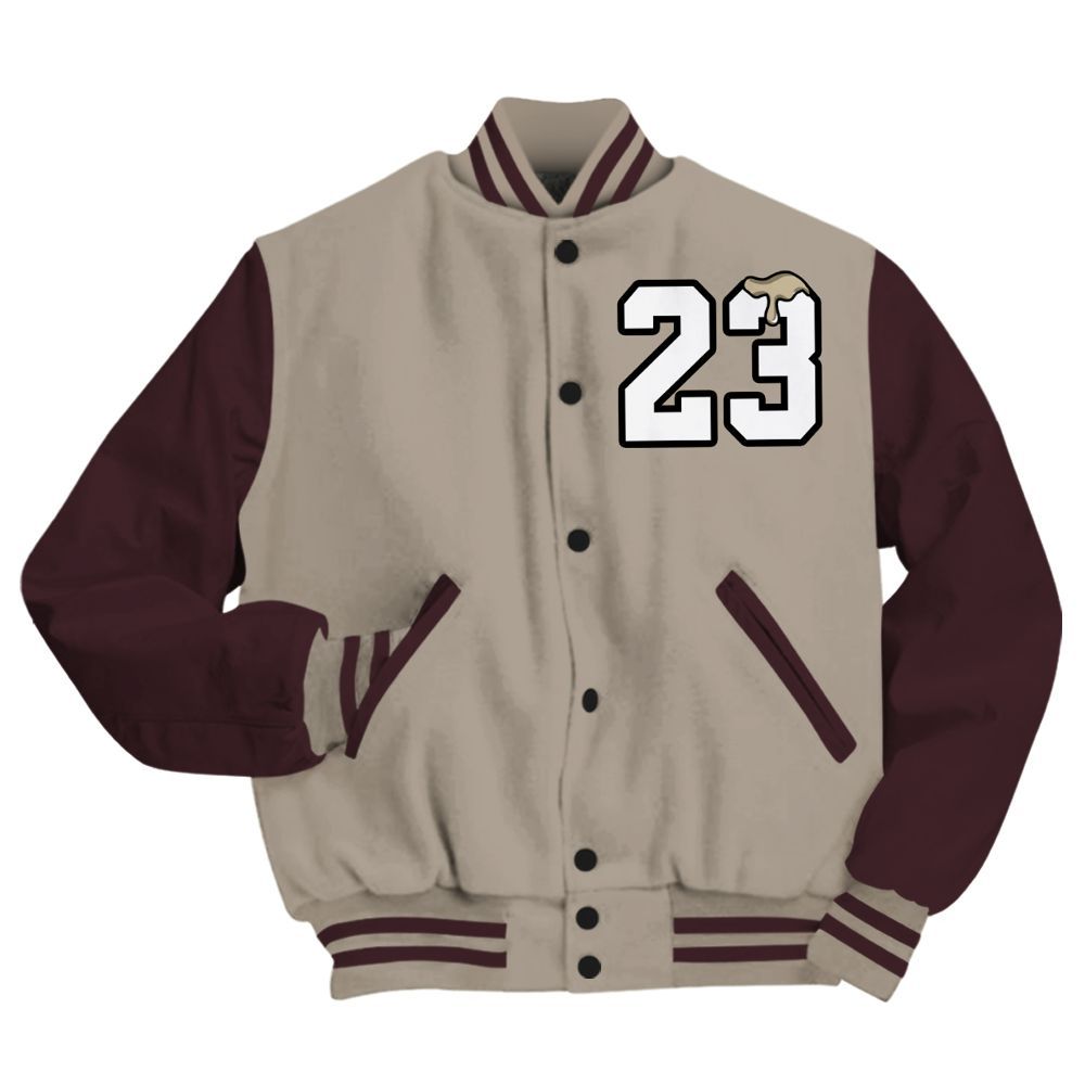 Varsity Jacket To Match AMM Retro Phantom 4s - Custom Name Number 23 Drip All Over Print