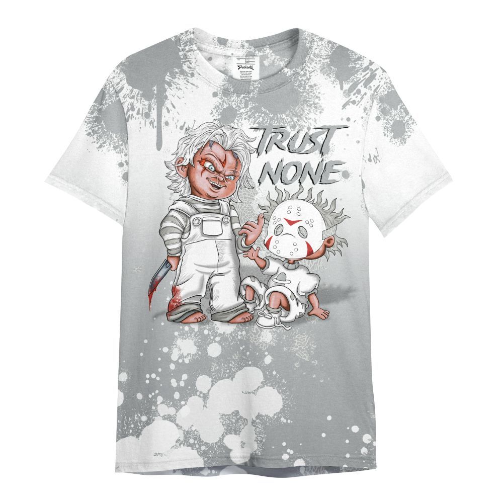 Shirt To Match Retro Pure Money 3s - Trust No One Scary All Over Print