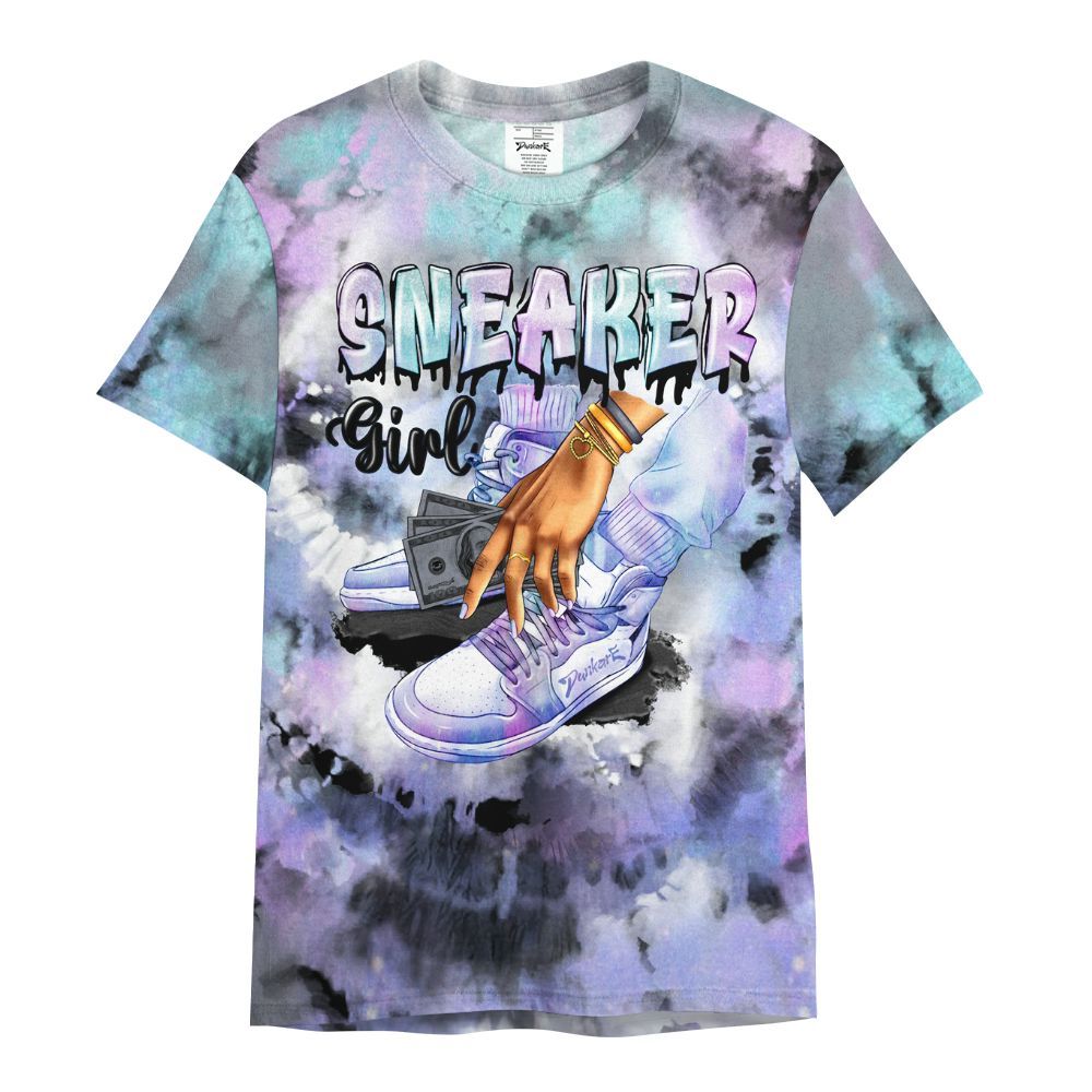 Shirt To Match Zen Master 4s - SNEAKER Girl Money Drip Tie Dye All Over Print