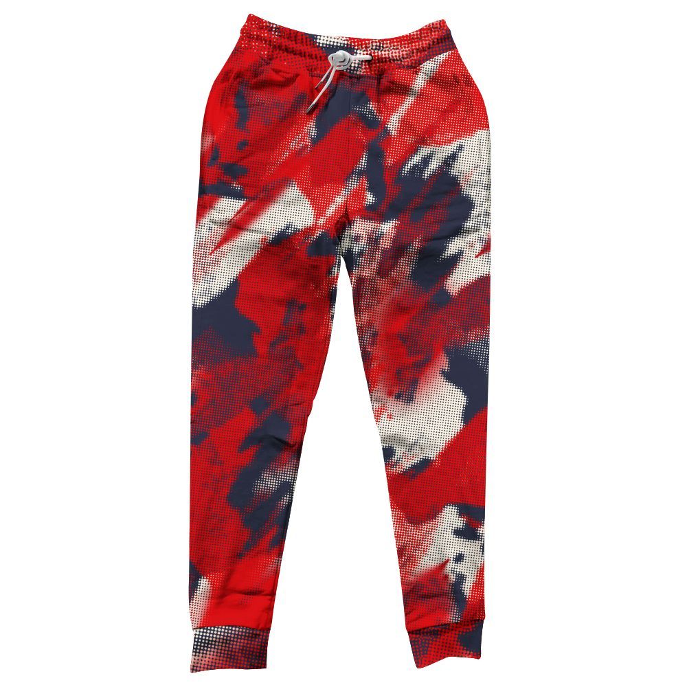 Sweatpant To Match Low OG Howard Bison 1s - Abstract Halftone Graphic All Over Print