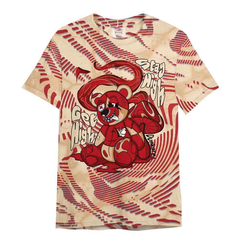 Shirt To Match Dunk Low Strawberry Waffle - Get High Bear Fume Shirt Unisex