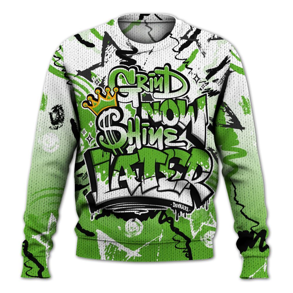 Knitted Sweater To Match Air Foamposite One Volt - Grind Shine Later Drip