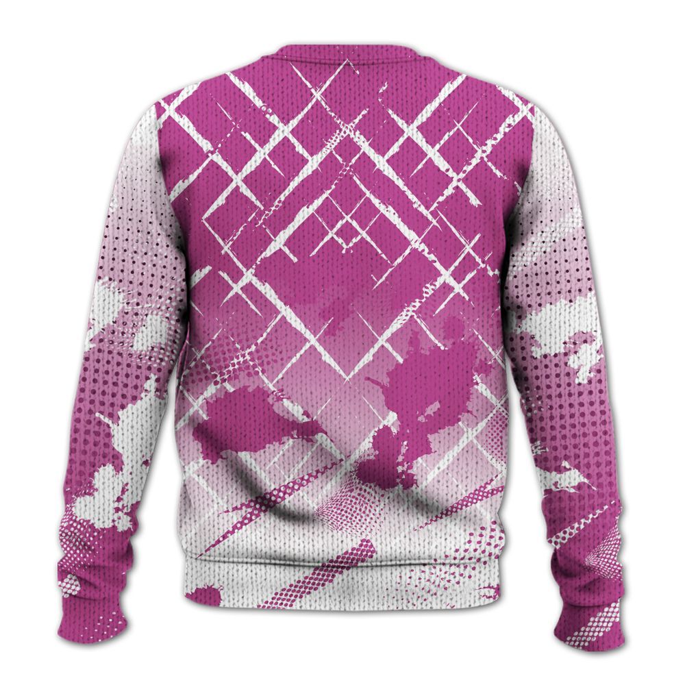 Knitted Sweater To Match Dunk Low Active Fuchsia - Halftone Stand Business Dripping
