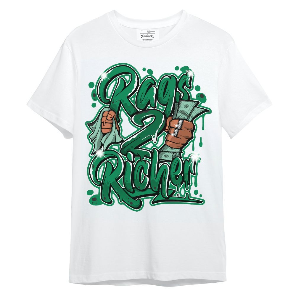 Shirt To Match Mid Lucky Green 1s - Rag 2 Rish Graphic Unisex Shirt