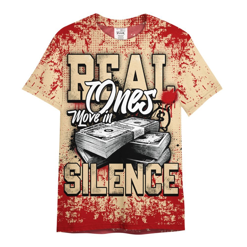 Shirt To Match Dunk Low Strawberry Waffle - Move In Silence Money Street Retro All Over Print