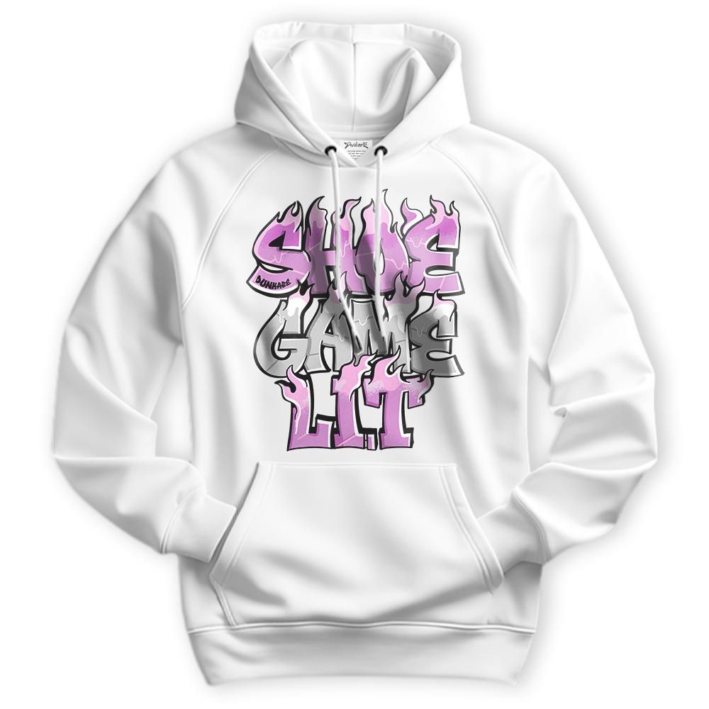 Sweatshirt To Match Hyper Violet 4s Hoodie - Shoe Game Lit Graphic Hoodie Unisex
