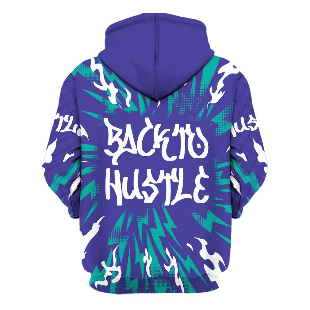 Hoodie To Match Retro Grape 5s - Bruh We Back Bear All Over Print