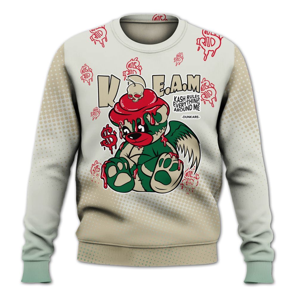 Sweatshirt To Match El Grito 5s - Loot Bear Unique Drip All Over Print