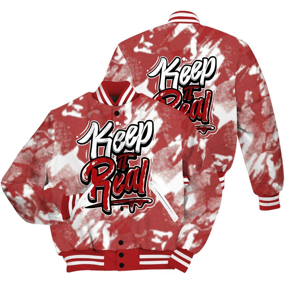 Varsity Jacket To Match Red Taxi 12s Shirt - Keeping It Reals Shirt Unisex Oufit All Over Print