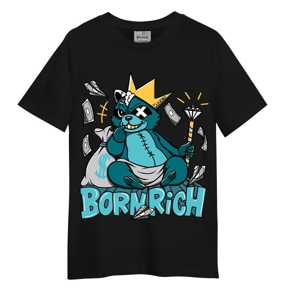 Shirt To Match T-Shirt Born Rich Raccoon, Oxidized Green 4s T-Shirt To Match Sneaker 2404 DNY