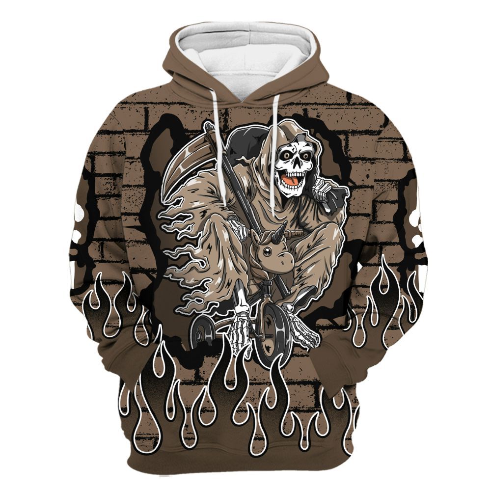 Hoodie To Match Dark Mocha Jack - Self Make Skeleton Crashed All Over Print