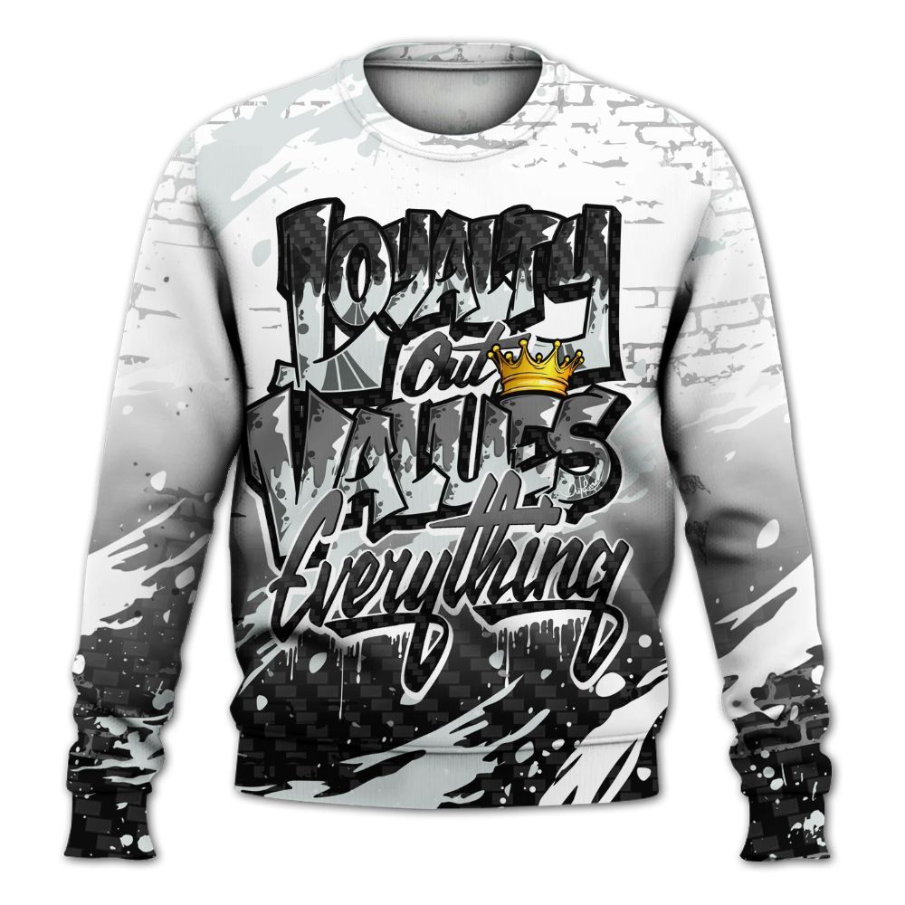 Sweatshirt To Match Kobe 9 Protro Halo - Values Of Loyalty Drip All Over Print