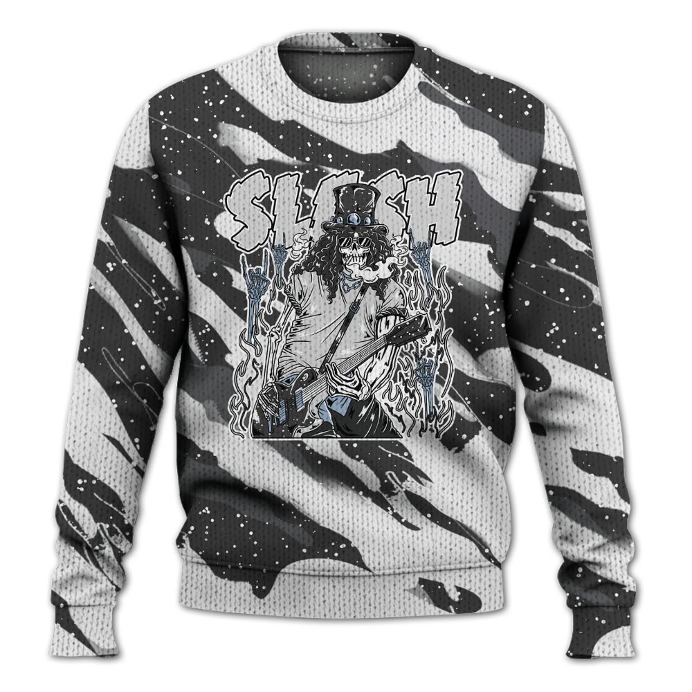Knitted Sweater To Match Reverse Oreo 6s - Slash Skeleton Colored
