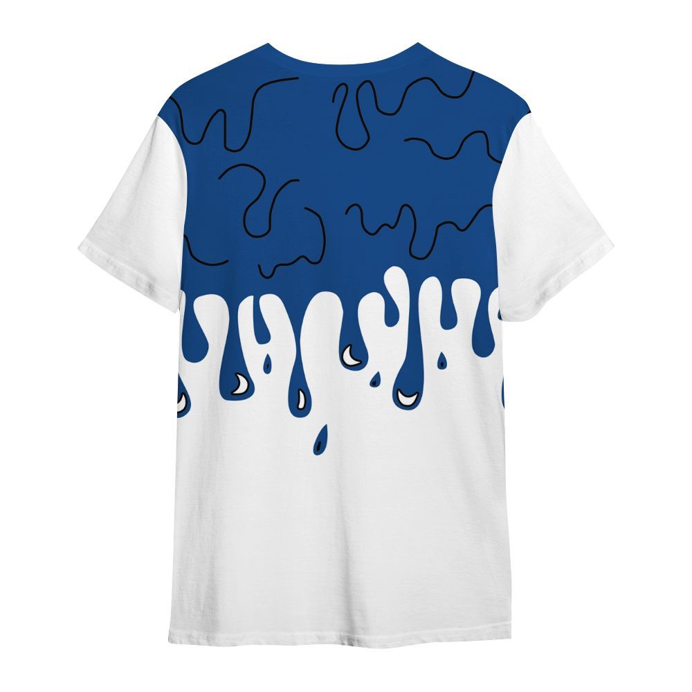 Shirt To Match Air Ship Royal Blue - Snake Trust No One Drip All Over Print