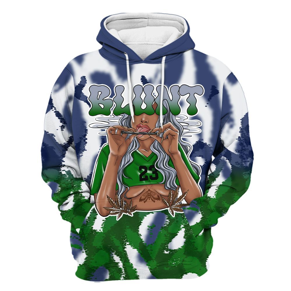 Hoodie To Match Midnight Navy 13s - Bluntz Burnz All Over Print