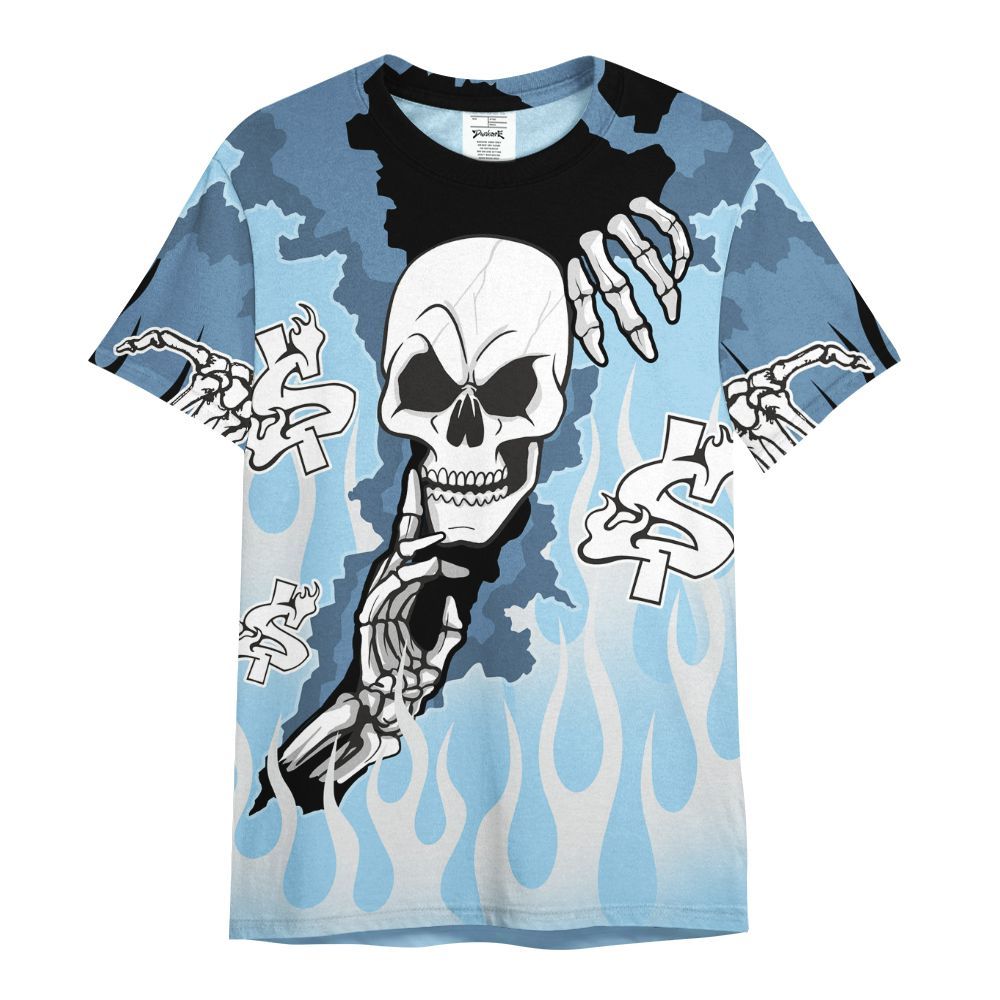 Shirt To Match Legend Blue 11s - Ones Move In Silence Graphic Trapped All Over Print