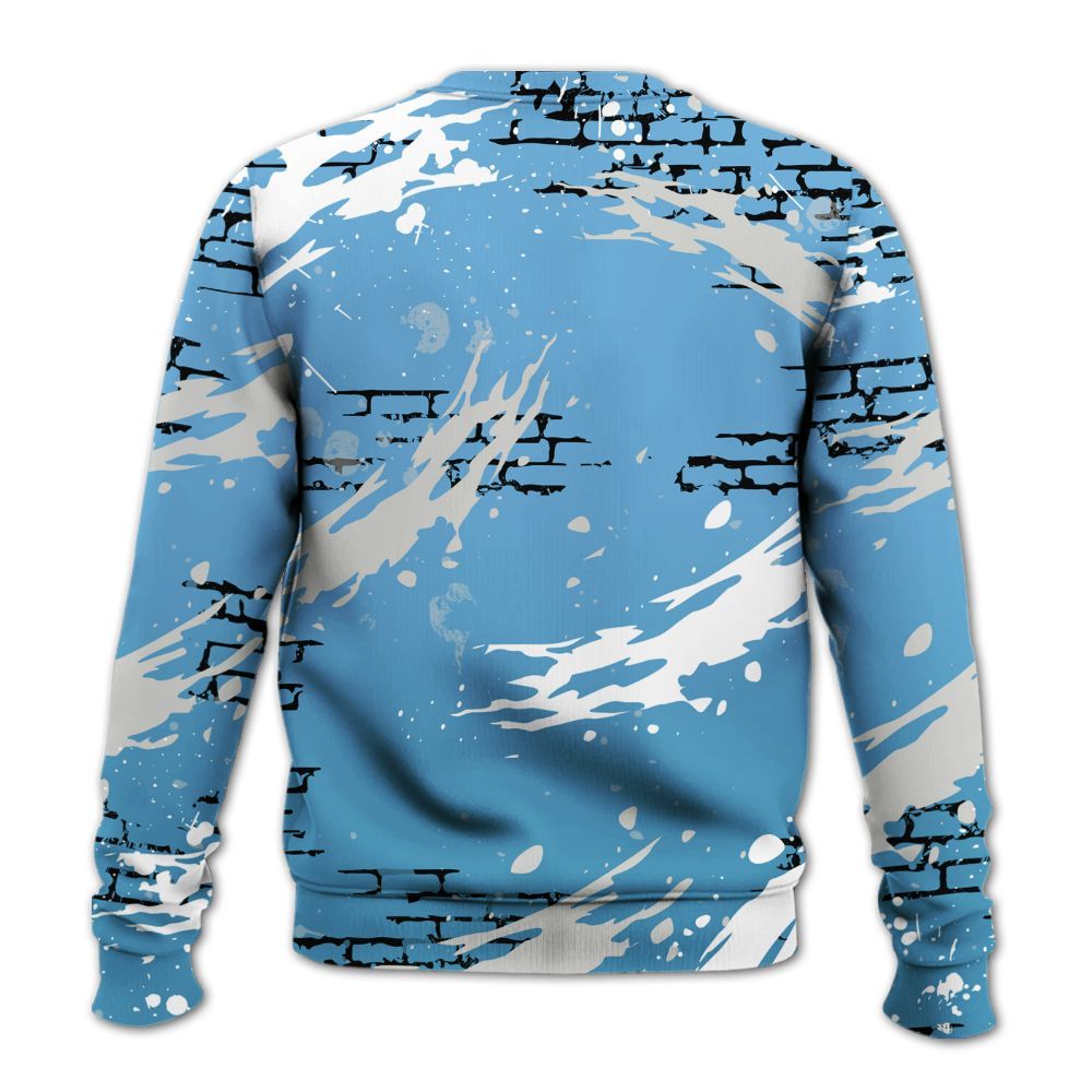 Sweatshirt To Match SB Dunk Low University Blue - Values Of Loyalty Drip All Over Print