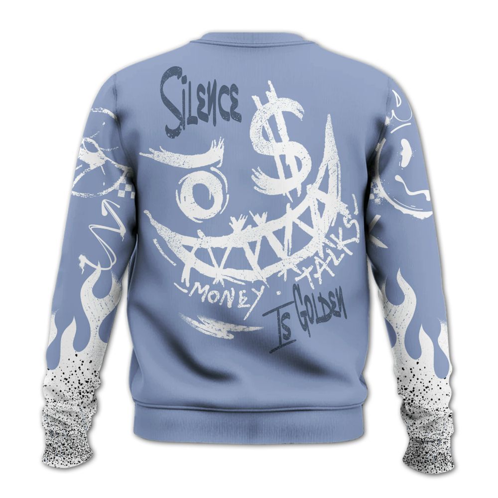 Sweatshirt To Match Retro Blue Grey 13s - Mouth Burning Street Style All Over Print