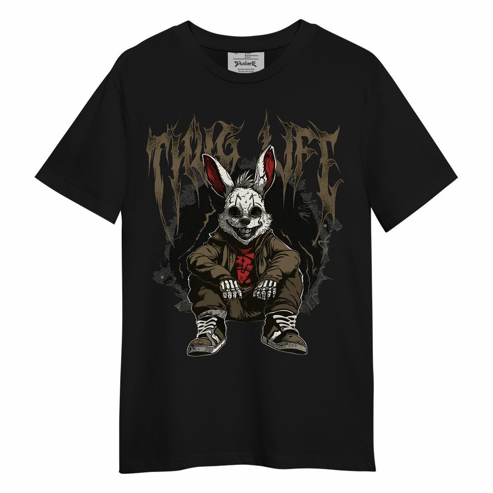 Shirt To Match Olive 9s - Thug Life Bunny Unisex Shirt