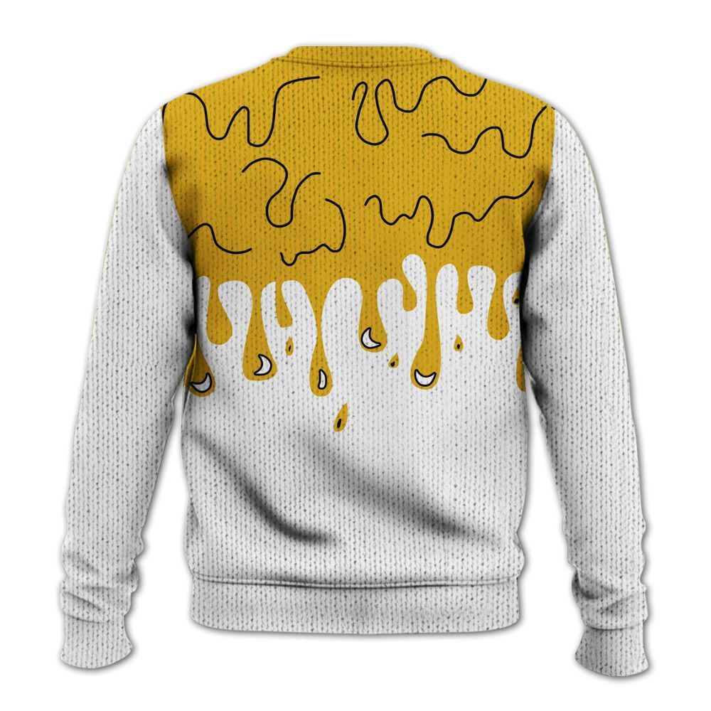 Knitted Sweater To Match Vivid Sulfur 4s - Snake Trust No One Drip