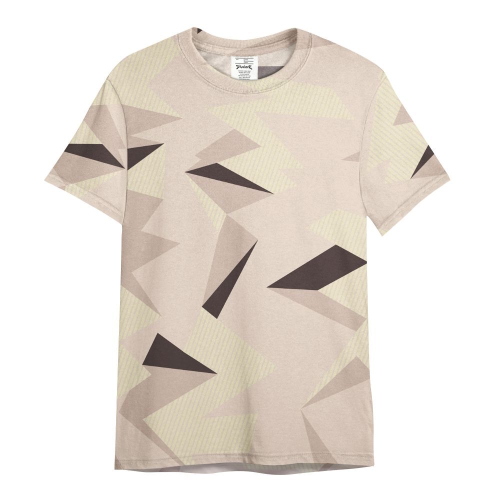 Shirt To Match A Ma Maniere X Fossil Stone 4s - Geometric Camouflage Pattern All Over Print