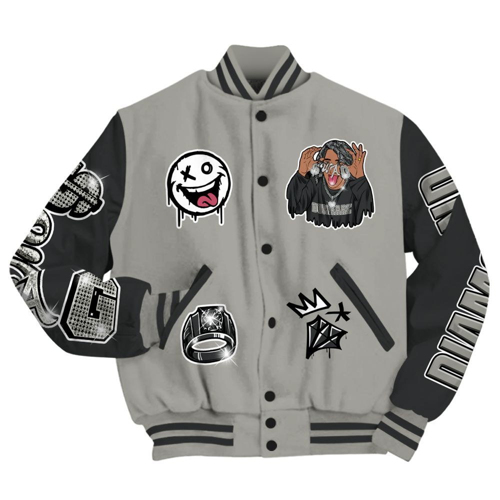 Varsity Jacket To Match High Satin Shadow 1s - Pressures Makes Varsity Jacket To Match All Over Print