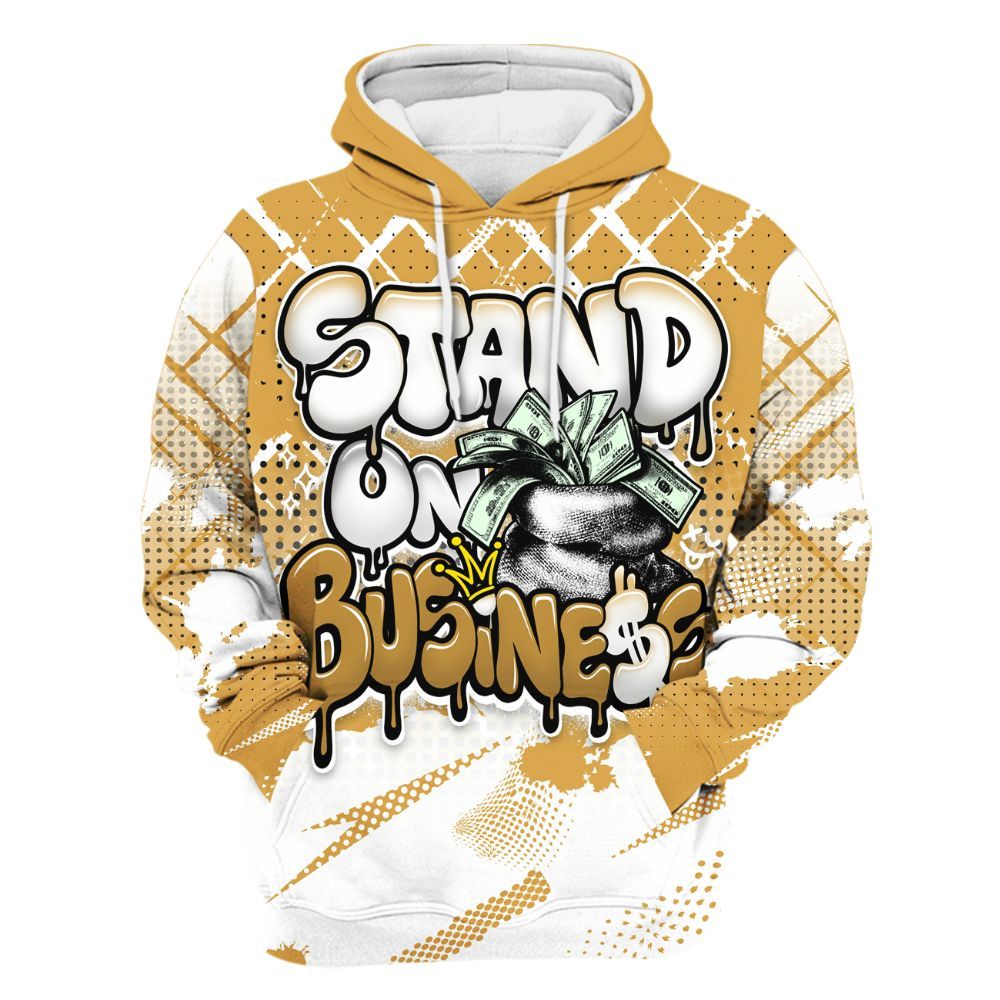 Hoodie To Match Low OG Rookie Of The Year 1s - Halftone Stand Business Dripping All Over Print