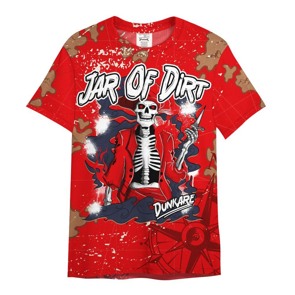 Shirt To Match Low OG Howard Bison 1s - Skeleton Jar Of Dirt Retro All Over Print