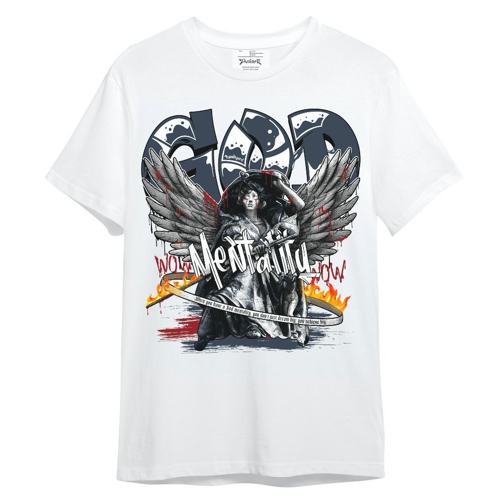 Shirt To Match White Midnight Navy 6s - God Mentality Drip Unisex Shirt