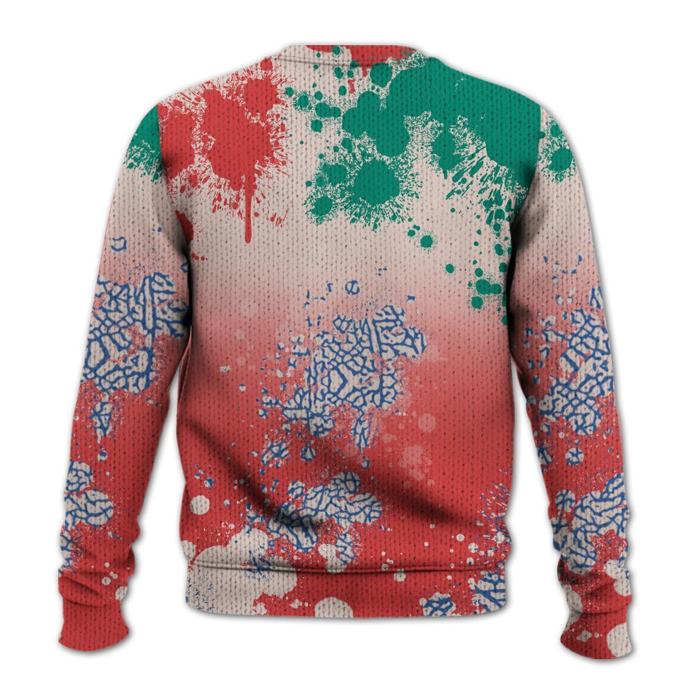 Sweater To Match Retro Chalk & Track Red 3s - Trust No One Scary Graphic