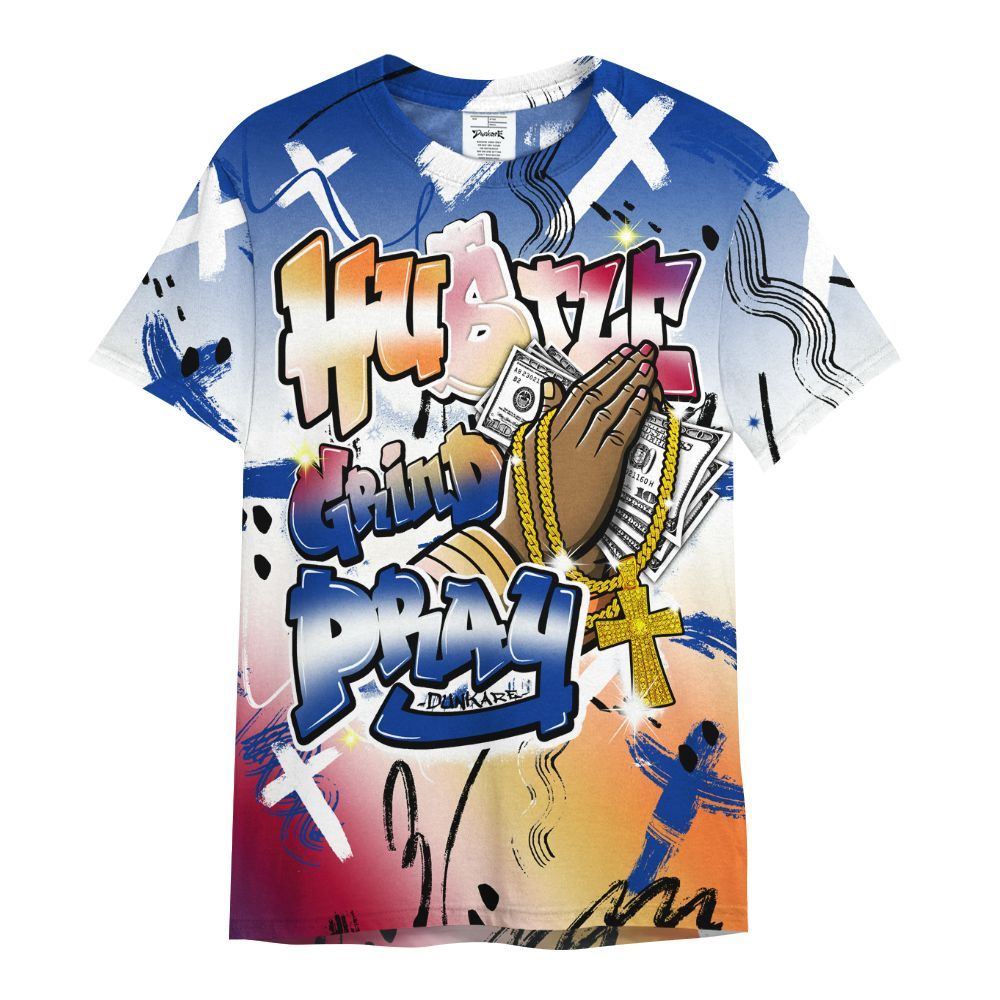 Shirt To Match Air Griffey Max Los Angeles 1s - Money Hustle Grind Pray All Over Print