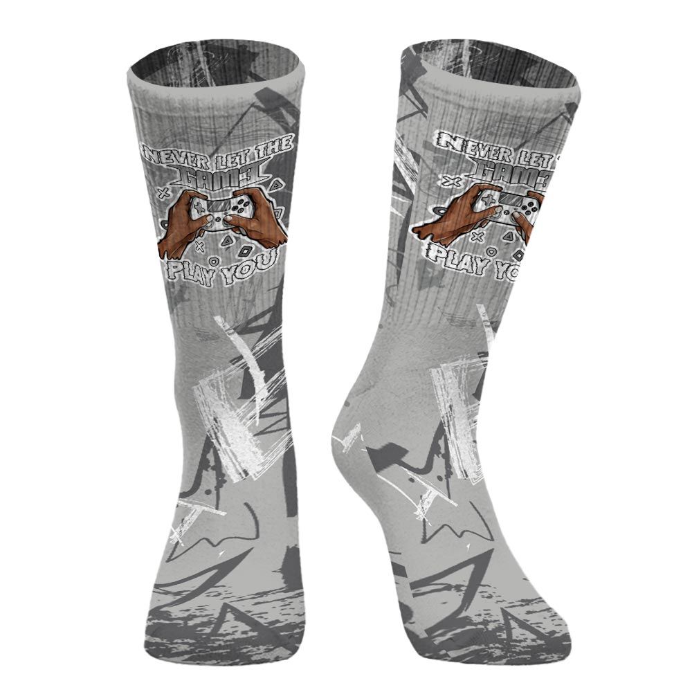 Sock To Match Retro Wet Cement 4s - PlayGame Human Messyz