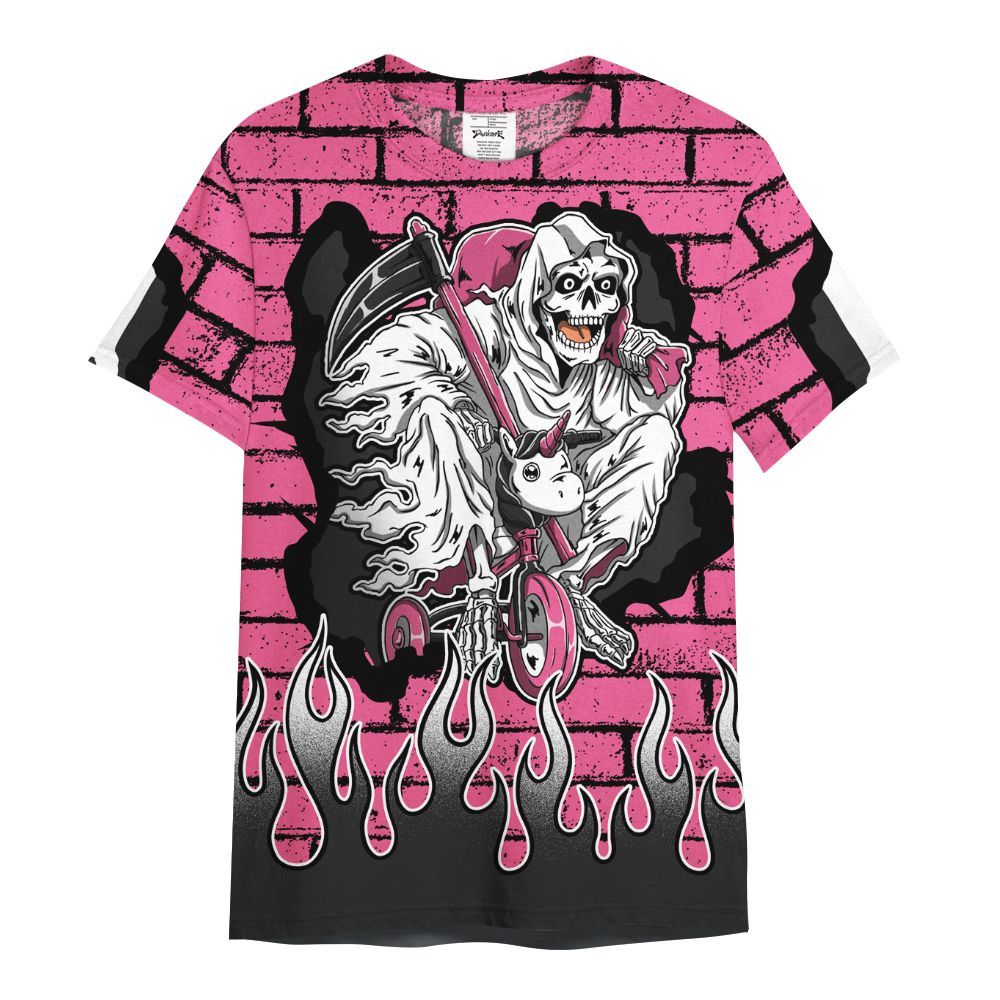 Shirt To Match Air Max SNDR Hyper Pink - Self Make Skeleton Crashed All Over Print