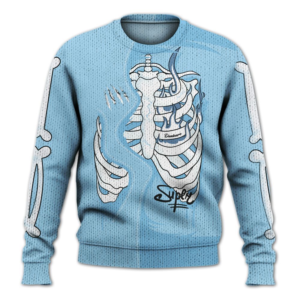 Knitted Sweater To Match Legend Blue 11s - It's The Kick For Me