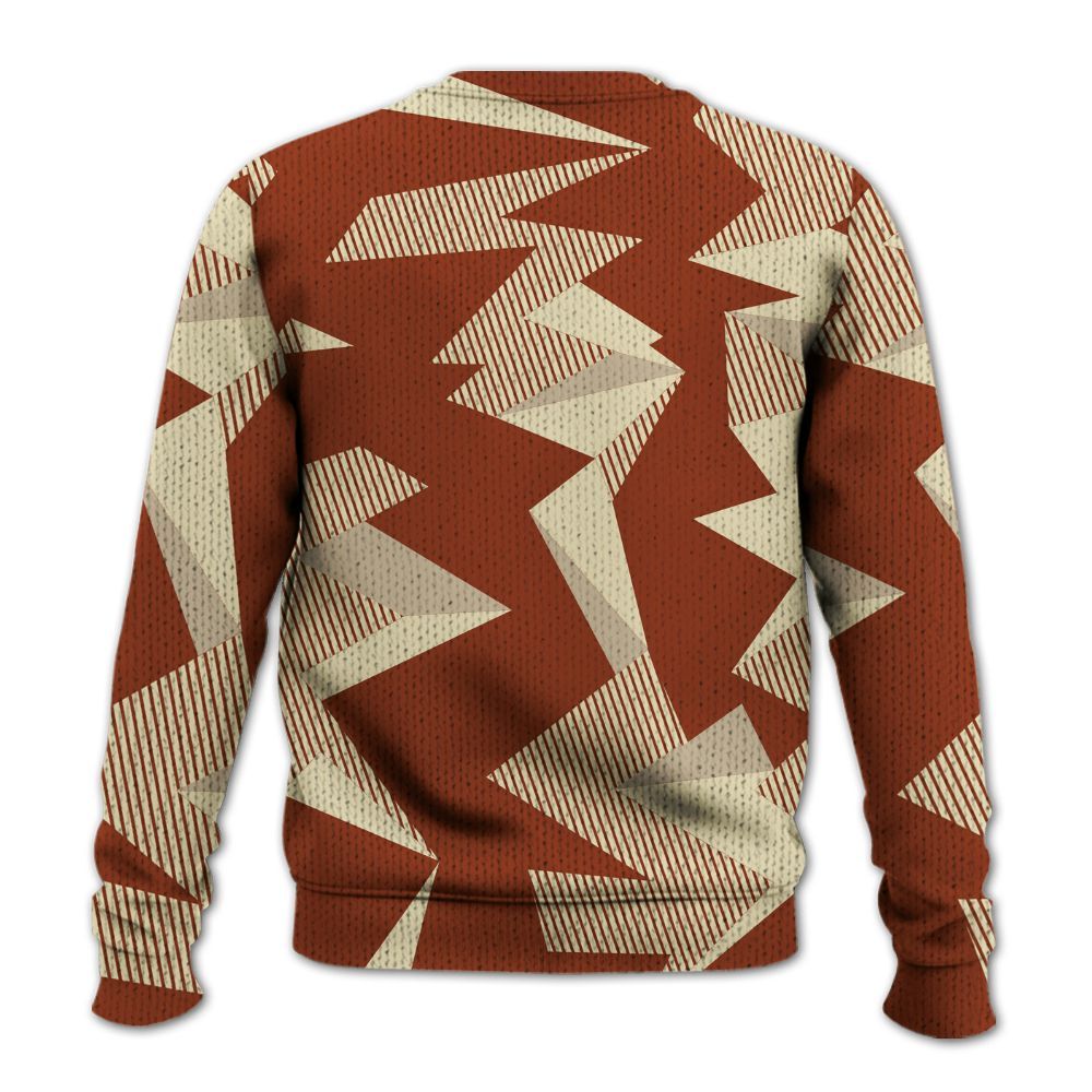 Knitted Sweater To Match Retro Eastside Golf 12s - Geometric Camouflage Pattern