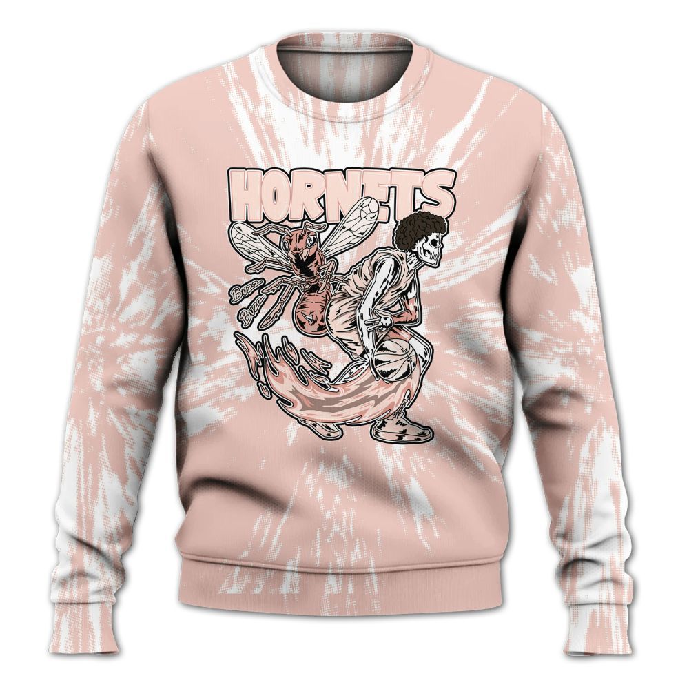 Sweatshirt To Match Low Legend Pink 11s - Hornets Skeleton Luxury All Over Print