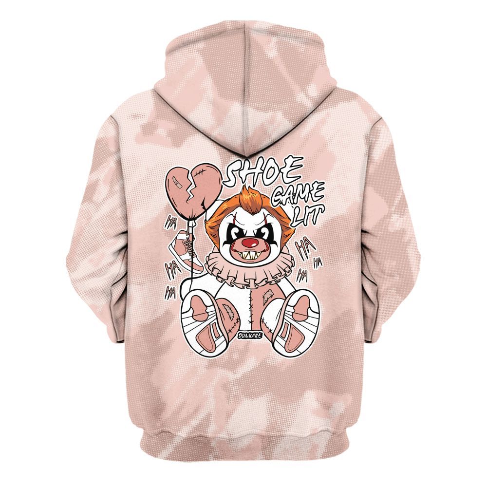 Hoodie To Match Low Legend Pink 11s - Shoe Game Bear Abstract Halftone All Over Print