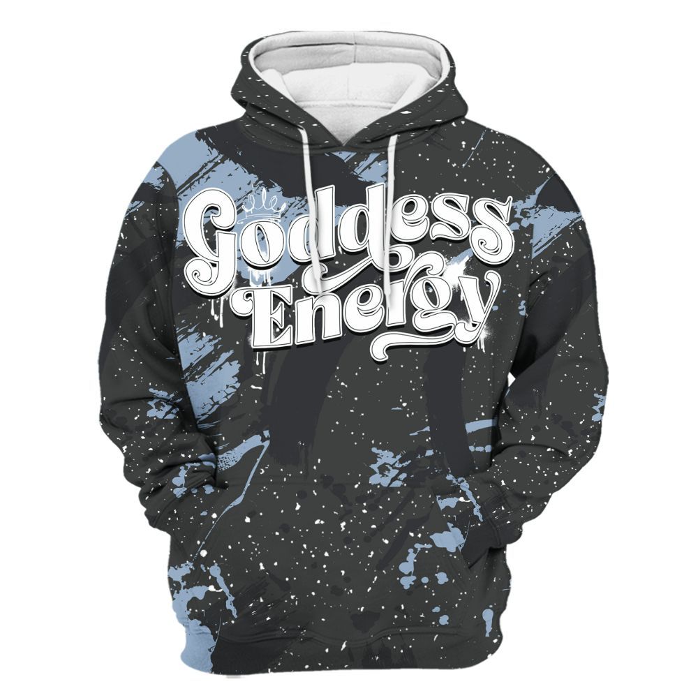 Hoodie To Match Reverse Black White 6s - Goddess Energy Retro All Over Print