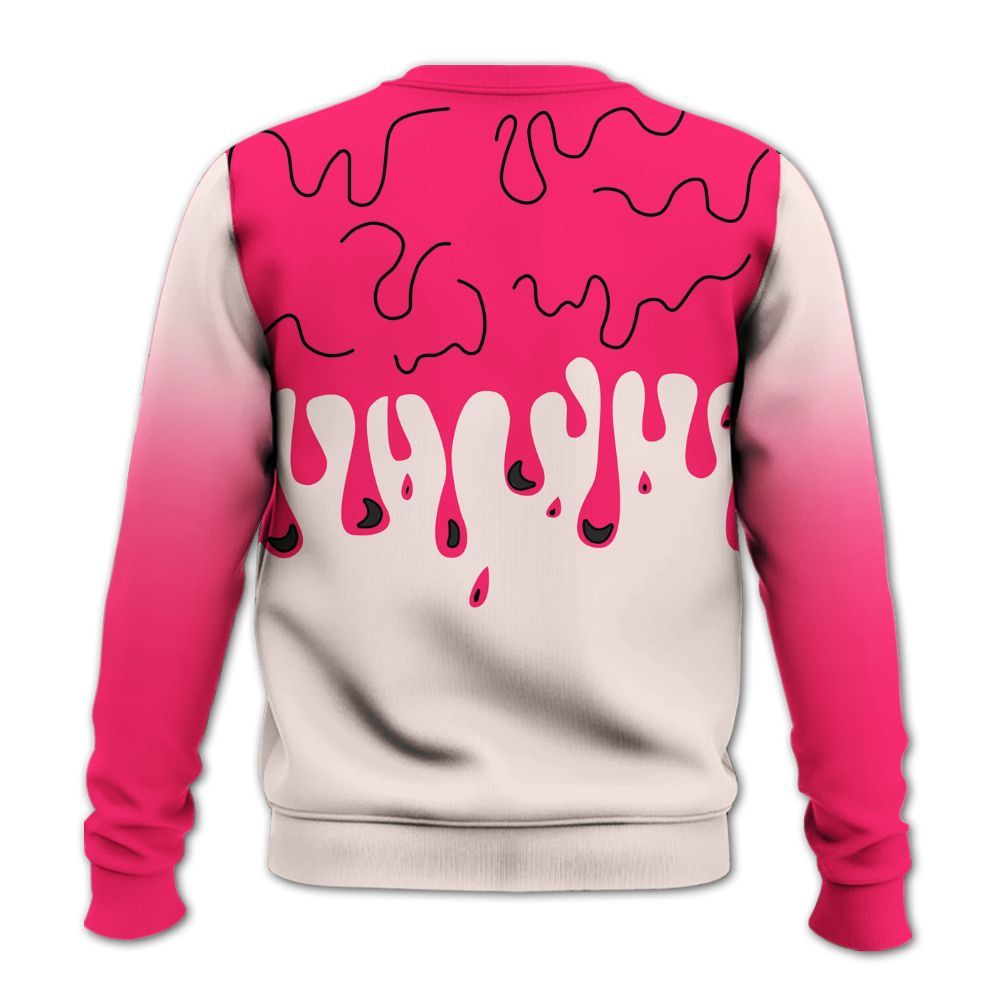 Sweatshirt To Match A'One Pink Aura - Snake Trust No One Drip All Over Print