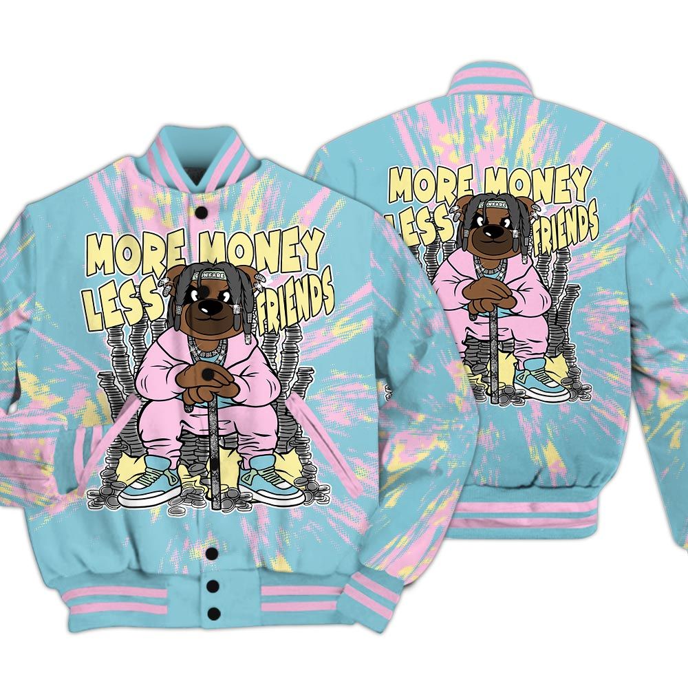 Varsity Jacket To Match SB Dunk Low Visty - More Moneys Bear Luxury Varsity Jacket Unisex